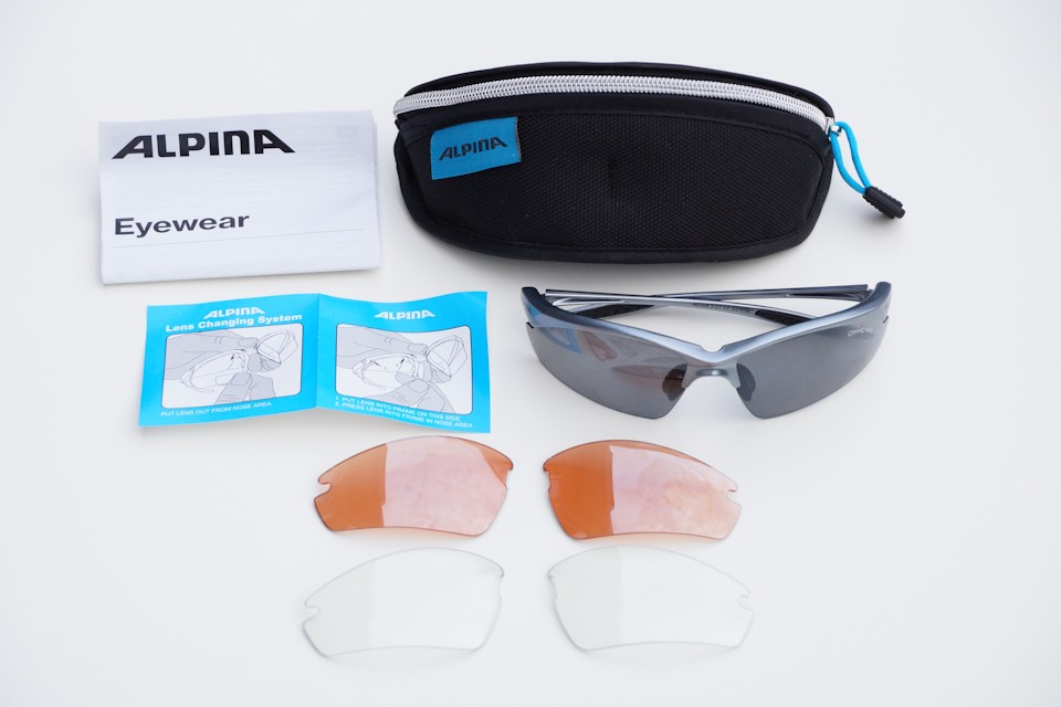 Delivery and accessories dfer Alpina Tri-Effect eyewear