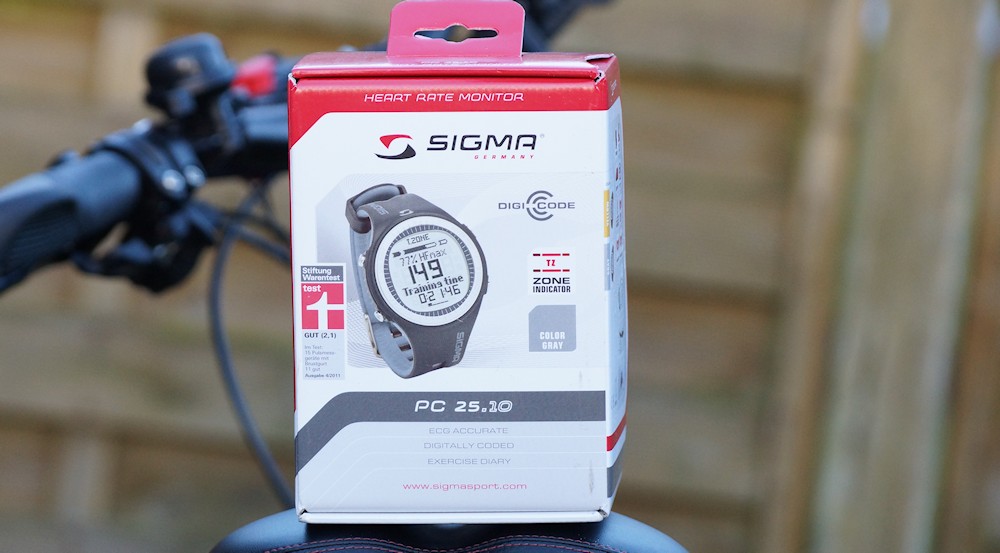Sigma PC 25.10 heart rate monitor with chest strap
