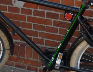Fahrradrahmen mit Markierung