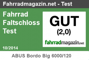 Faltschloss Test 10/2014 - Gut