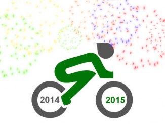Logo mit Feuerwerk und Jahreszahlen