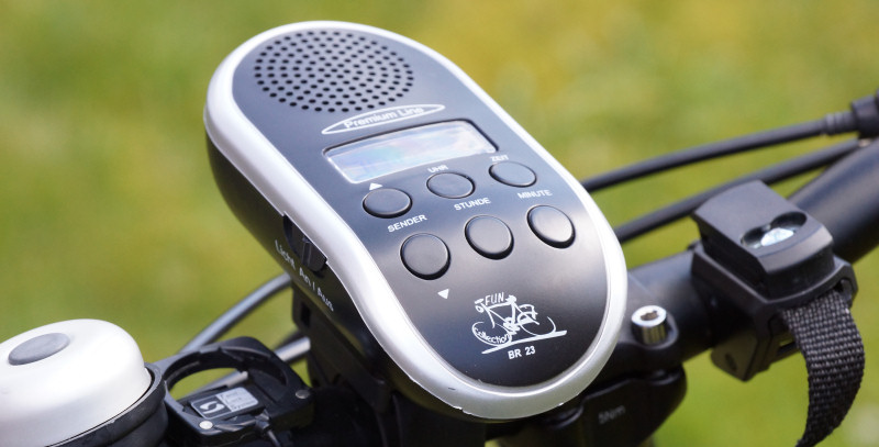 Fahrradradio mit Batterien UKW