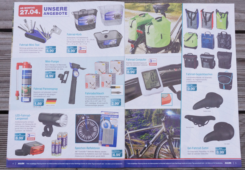 Aldi Fahrrad Angebote im Prospekt