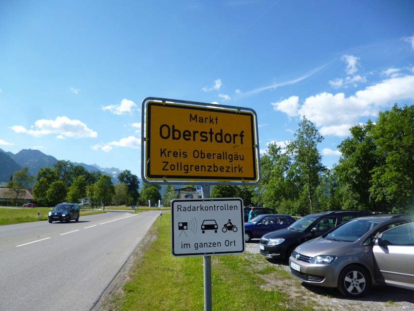 Ortsschild Oberstdorf