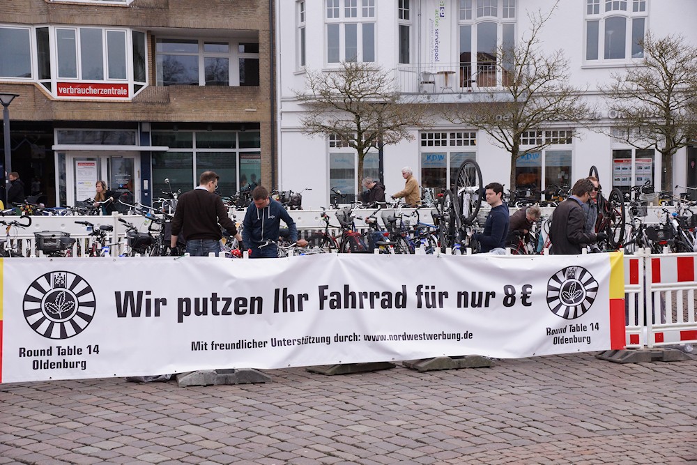 Round Table Oldenburg (RT14) putzt Fahrräder für den guten Zweck Round Table Oldenburg (RT14) putzt Fahrräder für den guten Zweck