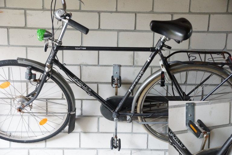 Fahrrad Wandhalterung Test Das Fahrrad platzsparend