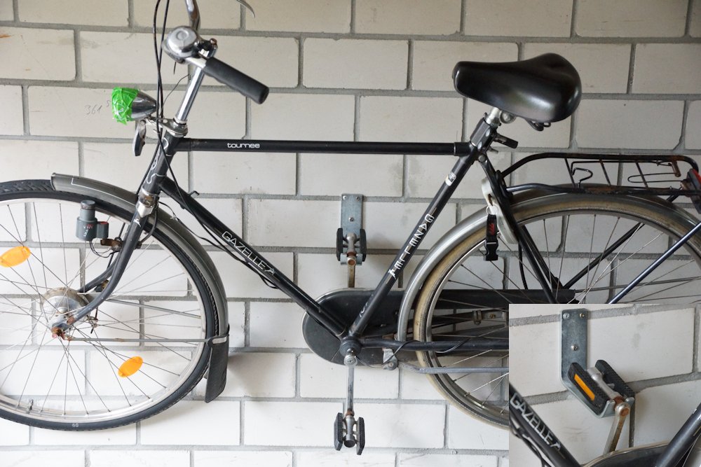 Fahrrad Wandhalterung Test Das Fahrrad platzsparend
