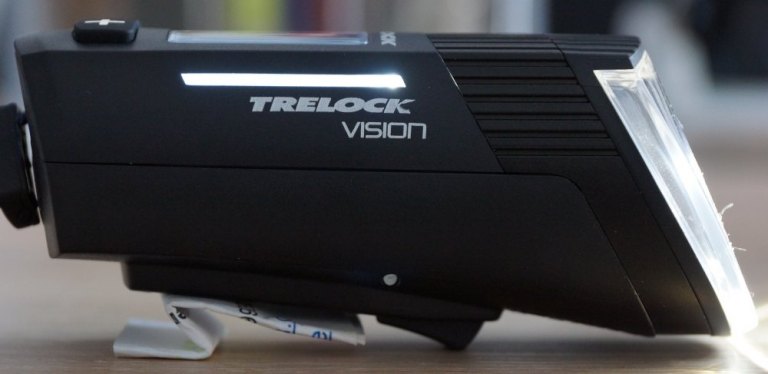 Phare Avant Vélo TRELOCK LS 760 I-Go Vision - 100 Lux, Rechargeable USB, écran LCD, 5 Modes - Noir - 7