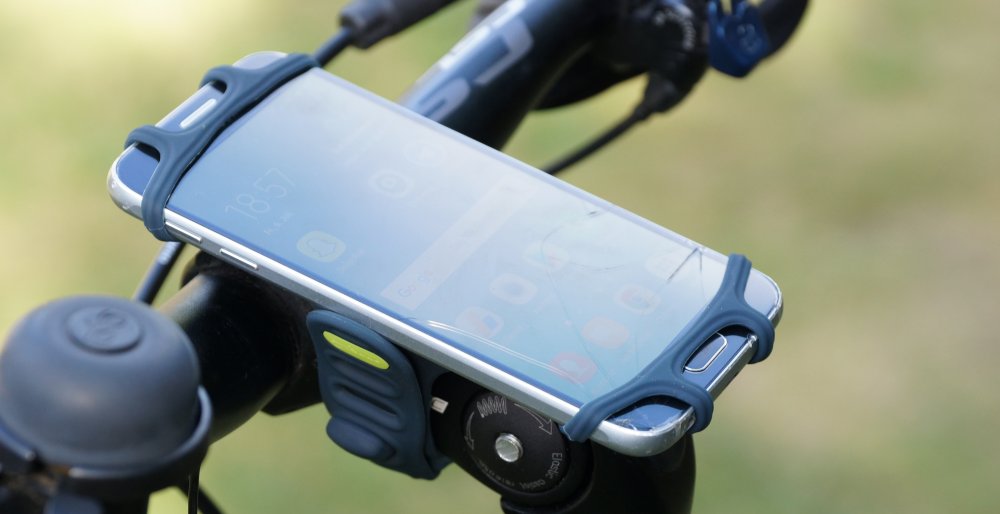 Callstel Handyhalter Fahrrad: Fahrradhalterung mit Gummifixierung für  Smartphones bis 13,9 cm (5,5) (Smartphone Halterung Fahrrad)