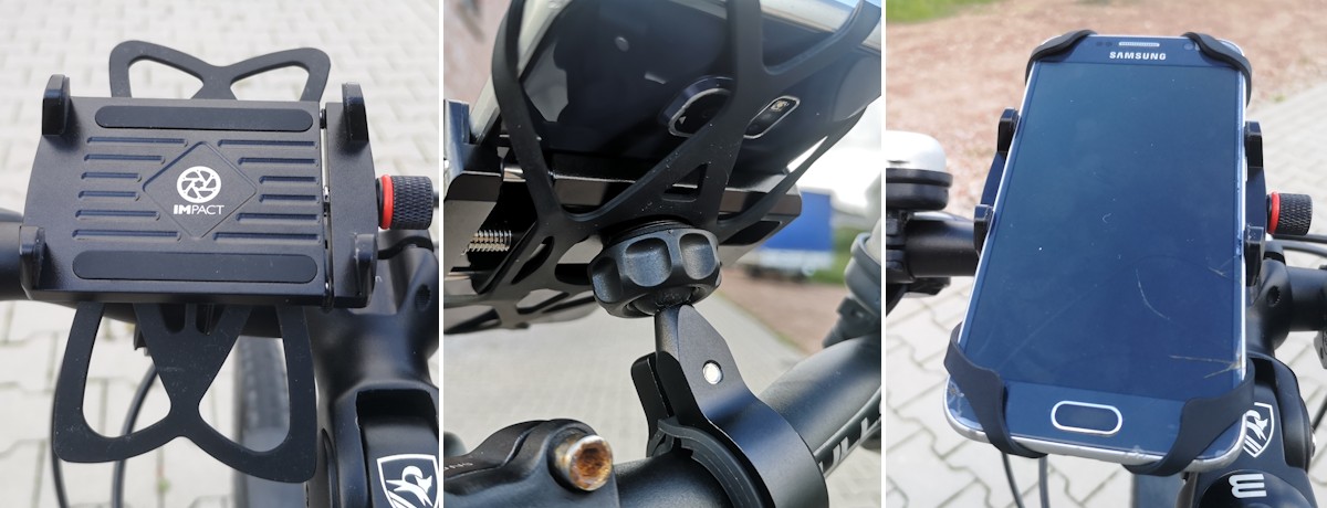 PhoneFix - Fahrrad Handyhalterung zum Befestigen am Lenker –