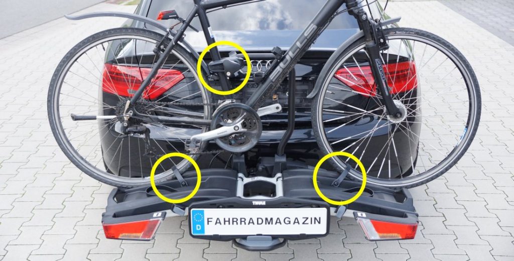 Thule EasyFold XT 2 Test Faltbarer Fahrradträger für die AHK Thule EasyFold XT 2 Test Faltbarer Fahrradträger für die AHK
