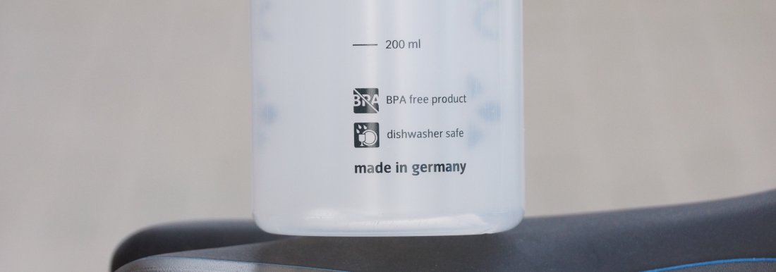 BPA Frei Hinweis auf Fahrrad Trinkflasche