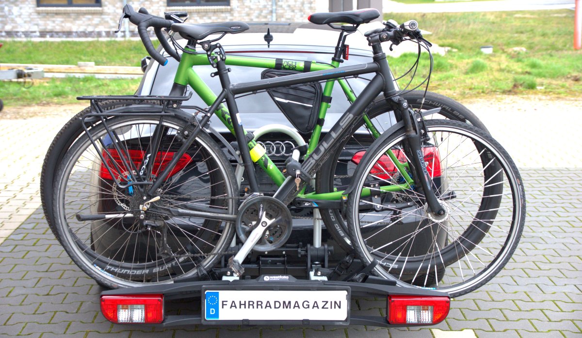 Westfalia BC 60 Test Fahrradtr 228 ger f 252 r die AHK E Bike geeignet