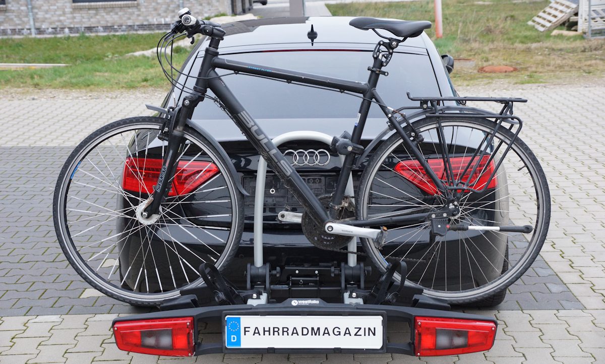 westfalia bikelander premium fahrradträger beladen