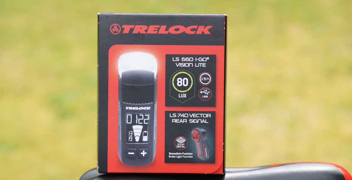 Trelock LED-Akku-Leuchte I-go VisionLite LS 660/ 760 80 schwarz mit Halter 