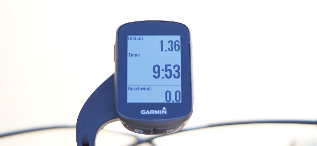 Garmin Edge 130 Display bei voller Sonneneinstrahlung