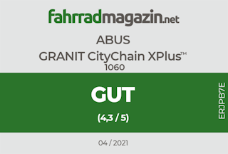 Abus CityChain Xplus 1060 Testergebnis ERJPB7E