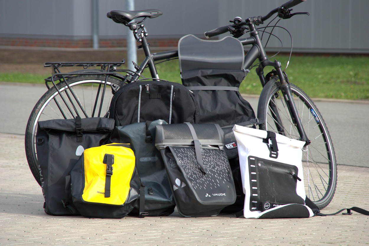Fahrradtasche Lenker Gepäckträger Rahmentasche Packtaschen Wasserdicht Hinten 