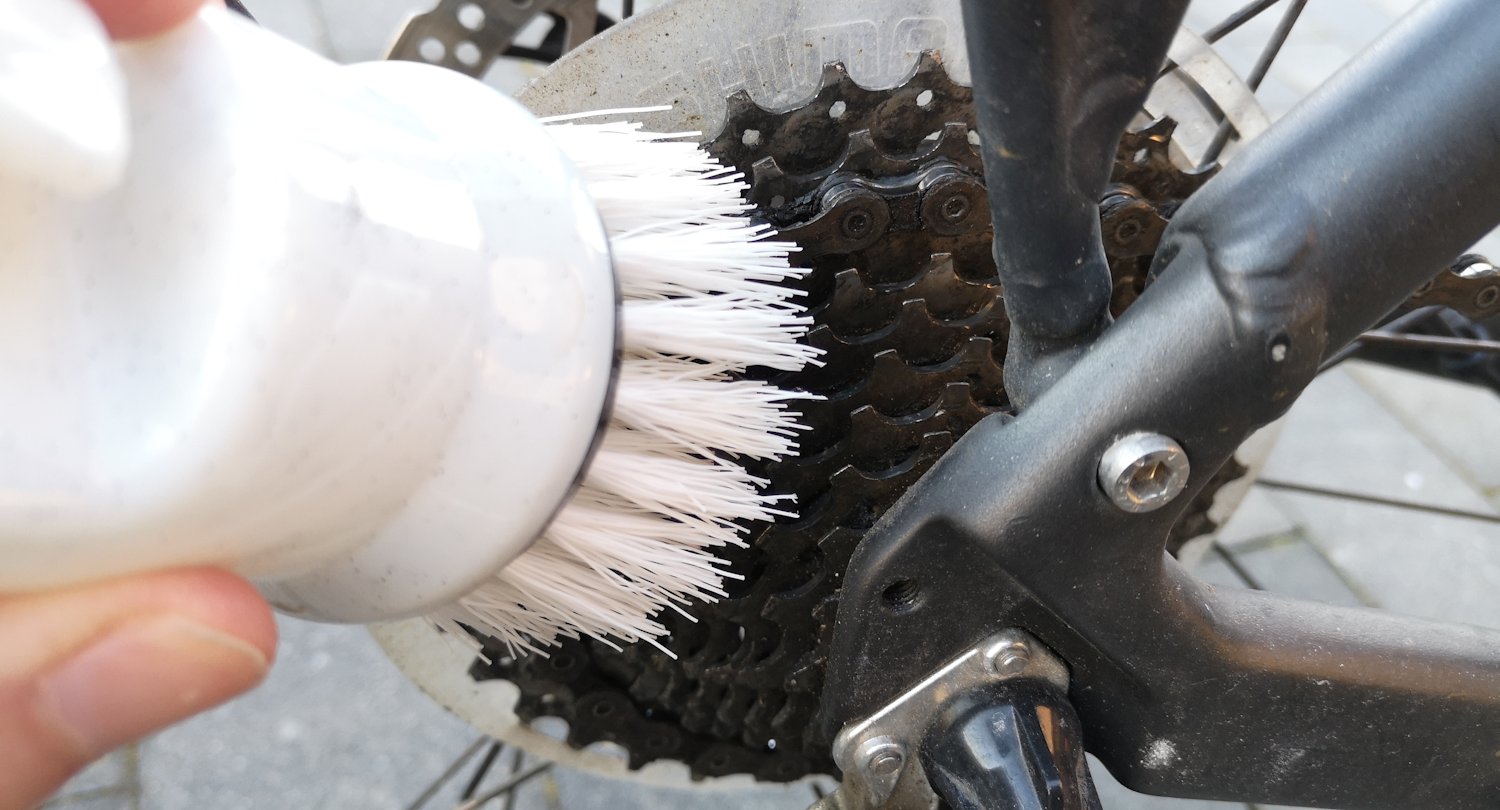 Bürste zum Fahrradkette und Zahnräder bürsten