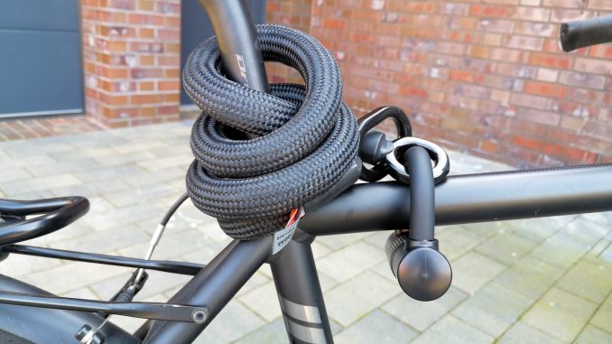 Kabelschloss tex-lock eyelet im Test