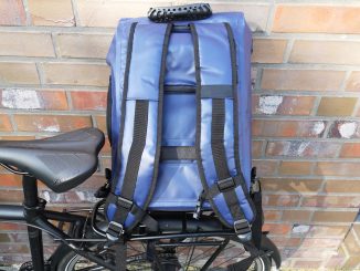 Fahrradtasche ist Rucksack