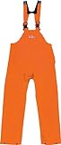 Ocean Rainwear Damen Herren Regenhose Latzhose Modell Budget , Farbe:orange, Größe:S