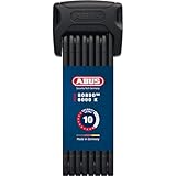 ABUS Faltschloss Bordo 6000K mit SH-Schlosshalter - Fahrradschloss mit XPlus Zylinder für hohen Manipulationsschutz - ABUS-Sicherheitslevel 10 - Länge 120 cm