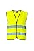 Korntex Warnweste Standard - schwarzer Saum gelb L Korntex Warnweste Standard - schwarzer Saum gelb L