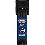 ABUS Faltschloss Bordo 6000 ST mit Schlosstasche - Fahrradschloss aus gehärtetem Stahl - mit Pickingschutz - ABUS-Sicherheitslevel 10-90 cm - Schwarz