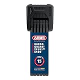 ABUS Faltschloss Bordo Granit XPlus 6500/85 ST mit Schlosstasche - Fahrradschloss aus gehärtetem Stahl - ABUS-Sicherheitslevel 15 - 85 cm - Schwarz ABUS Faltschloss Bordo Granit XPlus 6500/85 ST mit Schlosstasche - Fahrradschloss aus gehärtetem Stahl - ABUS-Sicherheitslevel 15 - 85 cm - Schwarz