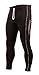 Stanteks Radhose Lang Fahrradhose Radlerhose ohne Träger Coolmax Sitzpolster Reflektoren SR0045, Schwarz, M (46/48)