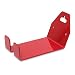 Relaxdays Fahrradhalterung, Radhalter zur Wandmontage am Pedal, bis ca. 20 kg, Auflagefläche BxT: ca. 10x14,5 cm, rot