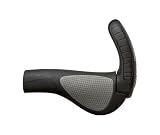 Ergon - GP3 Lock-on Fahrradgriffe | Regular kompatibel | für Touring und MTB Fahrräder | Small | Schwarz/Grau