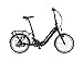 FISCHER E-Bike Klapprad Agilo 2.0 Elektrofahrrad für Damen und Herren, RH 36 cm, Hinterrradmotor 25 Nm, 36 V Akku im Rahmen, schwarz matt, 20 Zoll