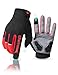 KUTOOK Fahrradhandschuhe Herren Mit Gel Vollfinger MTB Handschuhe Fahrrad Bekleidung Rot L