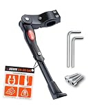 HENMI Fahrradständer 24-28 Zoll, 4 cm Höhenverstellbar und Universal Seitenständer, Dauerhaft Bike Stand gemacht durch Aluminiumlegierung HENMI Fahrradständer 24-28 Zoll, 4 cm Höhenverstellbar und Universal Seitenständer, Dauerhaft Bike Stand gemacht durch Aluminiumlegierung