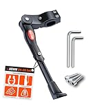 HENMI Fahrradständer 24-28 Zoll, 4 cm Höhenverstellbar und Universal Seitenständer, Dauerhaft Bike Stand gemacht durch Aluminiumlegierung HENMI Fahrradständer 24-28 Zoll, 4 cm Höhenverstellbar und Universal Seitenständer, Dauerhaft Bike Stand gemacht durch Aluminiumlegierung