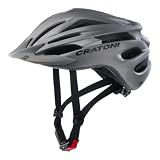Cratoni Unisex – Erwachsene Pacer (MTB) Fahrradhelm, anthrazit, S-M (54-58cm)