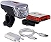 BÜCHEL Vancouver Fahrradlichter Set LED I 40/20/10 Lux I StVZO zugelassen bis zu 20h Akkulaufzeit I Aufladbares Fahrrad licht LED vorne + hinten I Rücklicht fahrrad, fahrradlicht vorne I Micro-USB