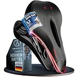Impact® ComfortFit Fahrradsattel Herren Damen – Ergonomisch, Bequem & Schmerzfrei – Weicher Prostata- und Gel-Sattel für Mountainbike, MTB, City, Trekking & E-Bike