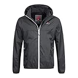 Höhenhorn 6D4 Rigi Herren Regen Jacke Weißer Zipper Schwarz Gr S Höhenhorn 6D4 Rigi Herren Regen Jacke Weißer Zipper Schwarz Gr S