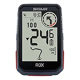 SIGMA SPORT ROX 4.0 Black | Fahrradcomputer kabellos GPS & Navigation inkl. Halterung | Outdoor mit Höhenmessung