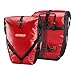 Ortlieb Erwachsene Gepäckträgertasche Back-Roller Classic QL2.1 Paar, Rot/Schwarz, 42 x 32 x 17 cm, 40 Liter, F5302